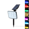 Solar Outdoor Colored Bottom Fixed Landscape Spotlight